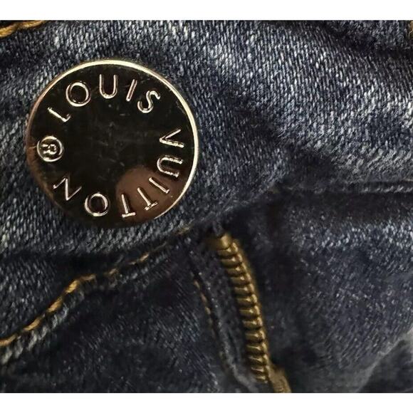 Louis Vuitton women medium Blue wash Skinny Jeans Size EU 36 US 4 - Picture 7 of 15